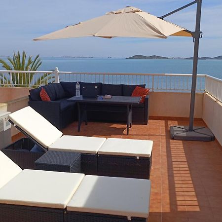 Top Floor Apartment Beachhouse, Beautiful Sea View, On The Beach! Cartagena Eksteriør billede