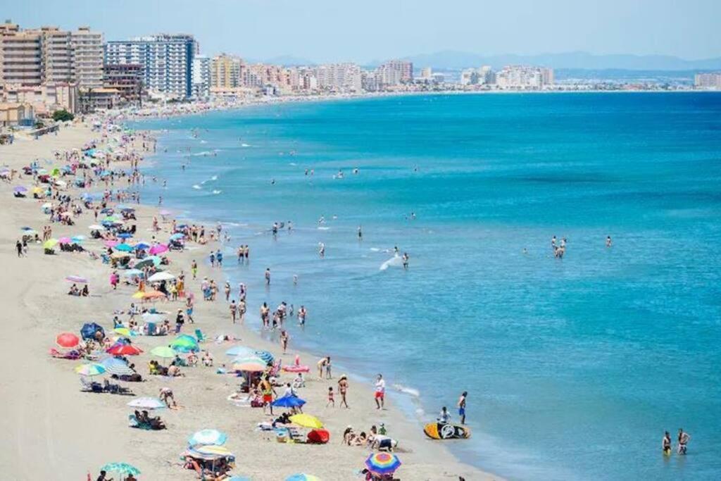 Top Floor Apartment Beachhouse, Beautiful Sea View, On The Beach! Cartagena Eksteriør billede